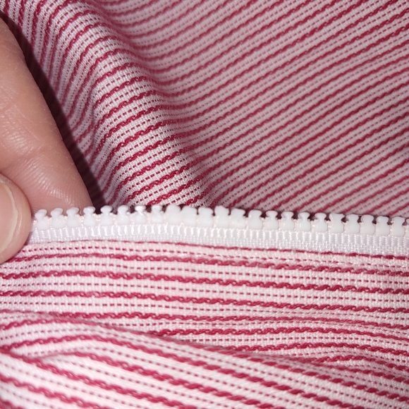 Vintage Kathy Ireland Striped Moto Jacket, XL - Picture 6 of 7